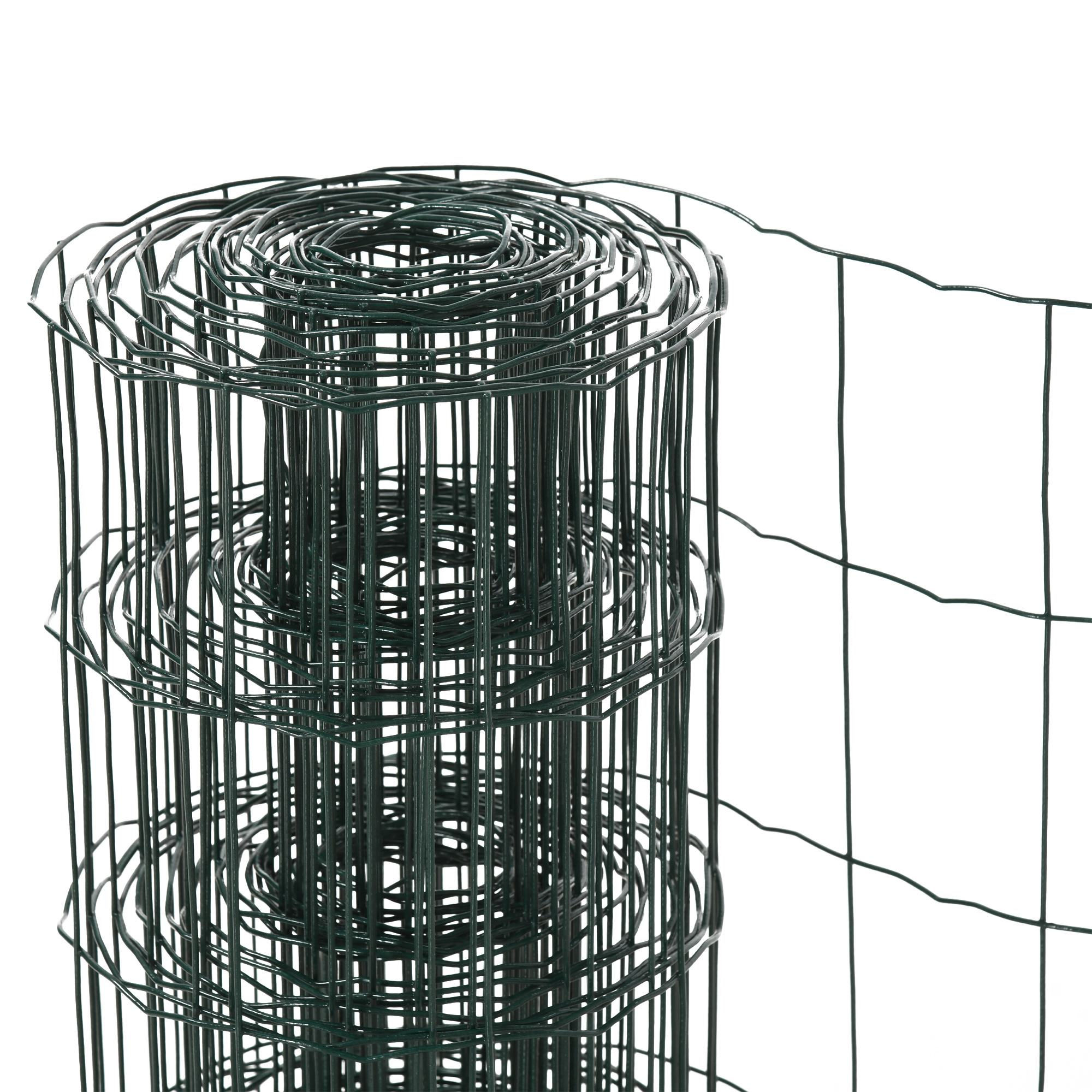 PawHut 0.6M x 10M Chicken Wire Mesh Roll Rabbit Poultry Animal Fence PVC Coated