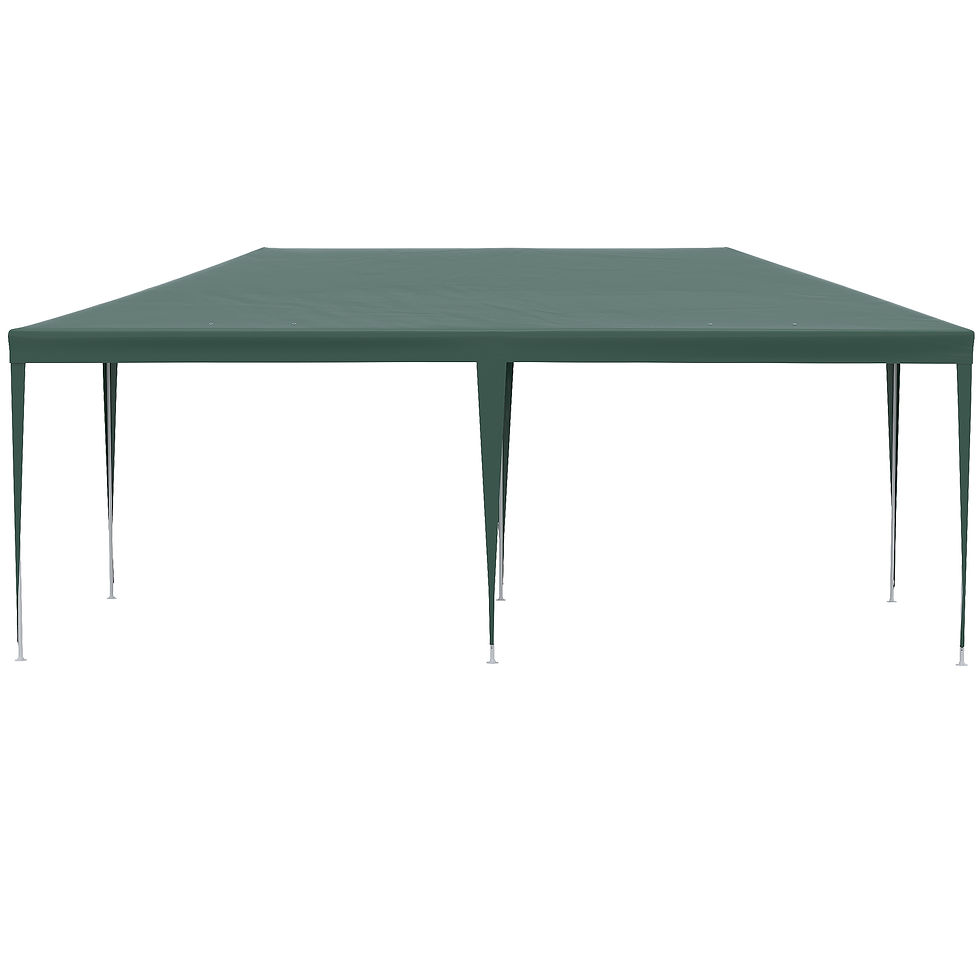 Thumbnail: 6x3 m Party Tent Gazebo Marquee Outdoor Patio Canopy Shelter with Windows and Si