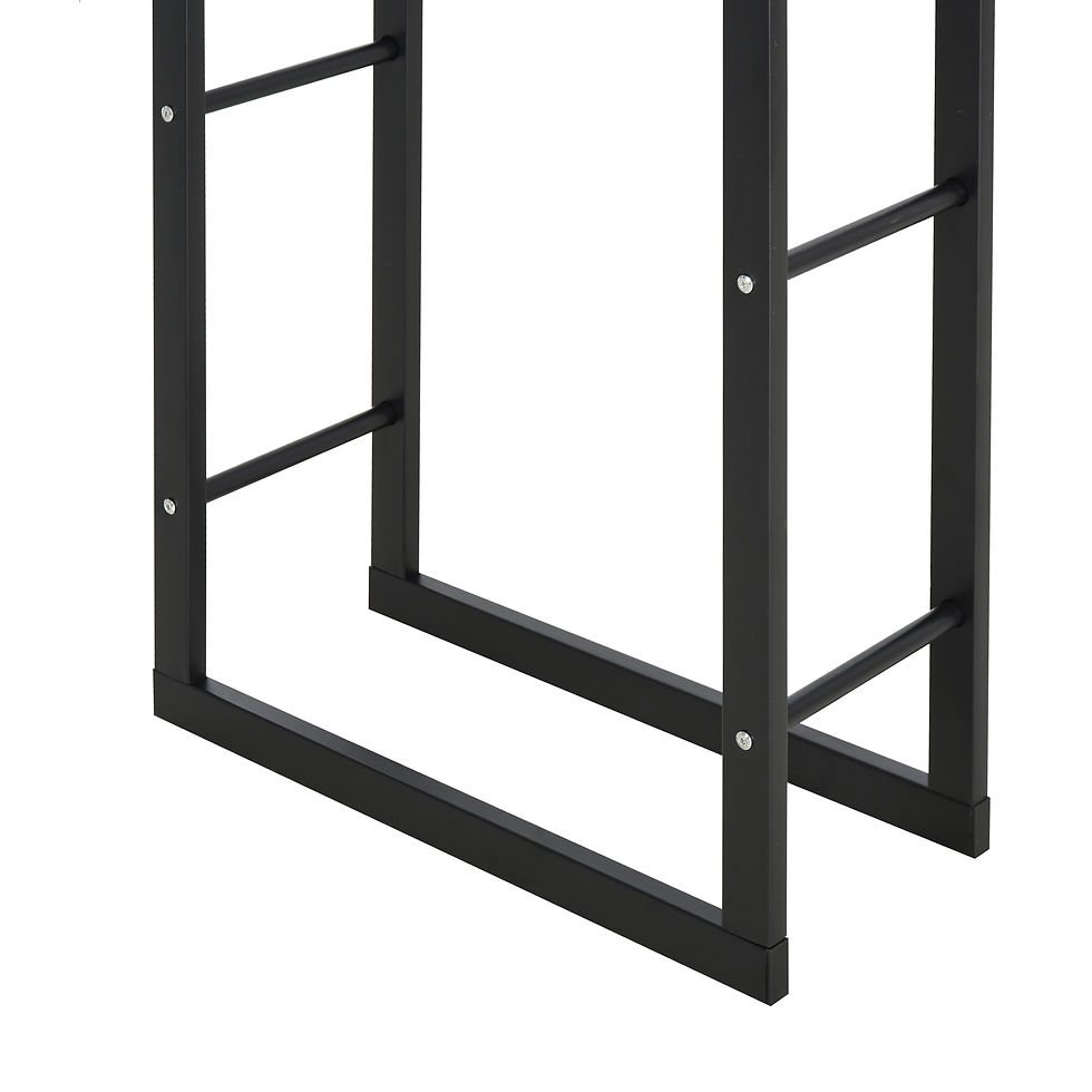 Thumbnail: Metal Firewood Log Holder Tall Firewood Rack Indoor Outdoor Fireplace Wood Stora