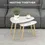 Thumbnail: Sleek and functional HOMCOM light grey nesting coffee tables, set of 2 stacking end tables enhancing living spaces