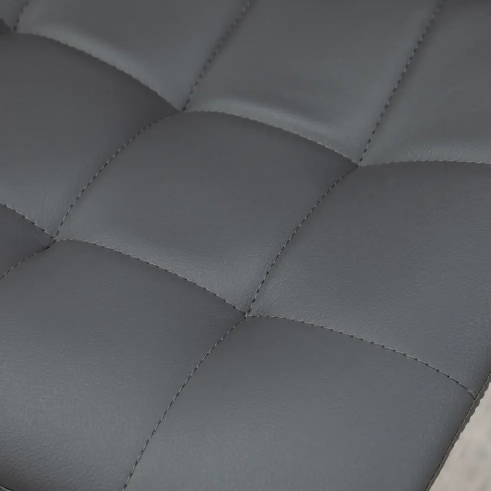 Thumbnail: HOMCOM Adjustable Bar Stools Set of 2, Swivel PU Leather Upholstered Barstools