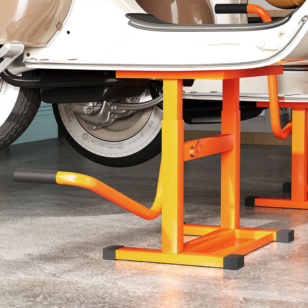 Thumbnail: Steel Motorbike Jack Lift, 27.5 / 39.5 H cm - Orange