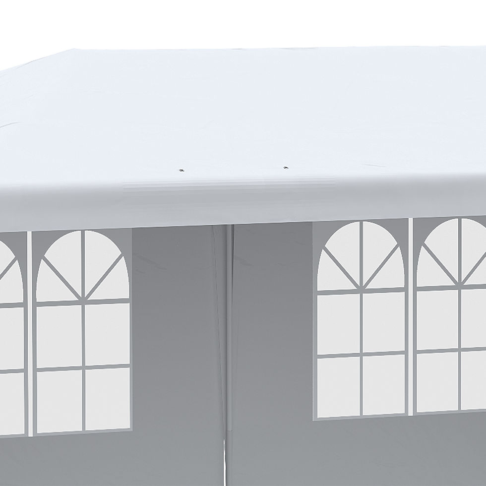 Thumbnail: 6 x 3 m Party Tent Gazebo Marquee Outdoor Patio Canopy Shelter with Windows and