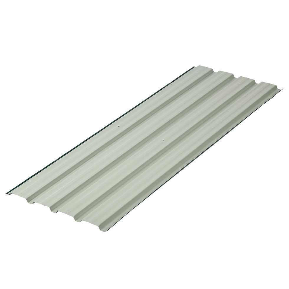 Thumbnail: Set of 12 Corrugated Steel Roof Sheet Panels - Green