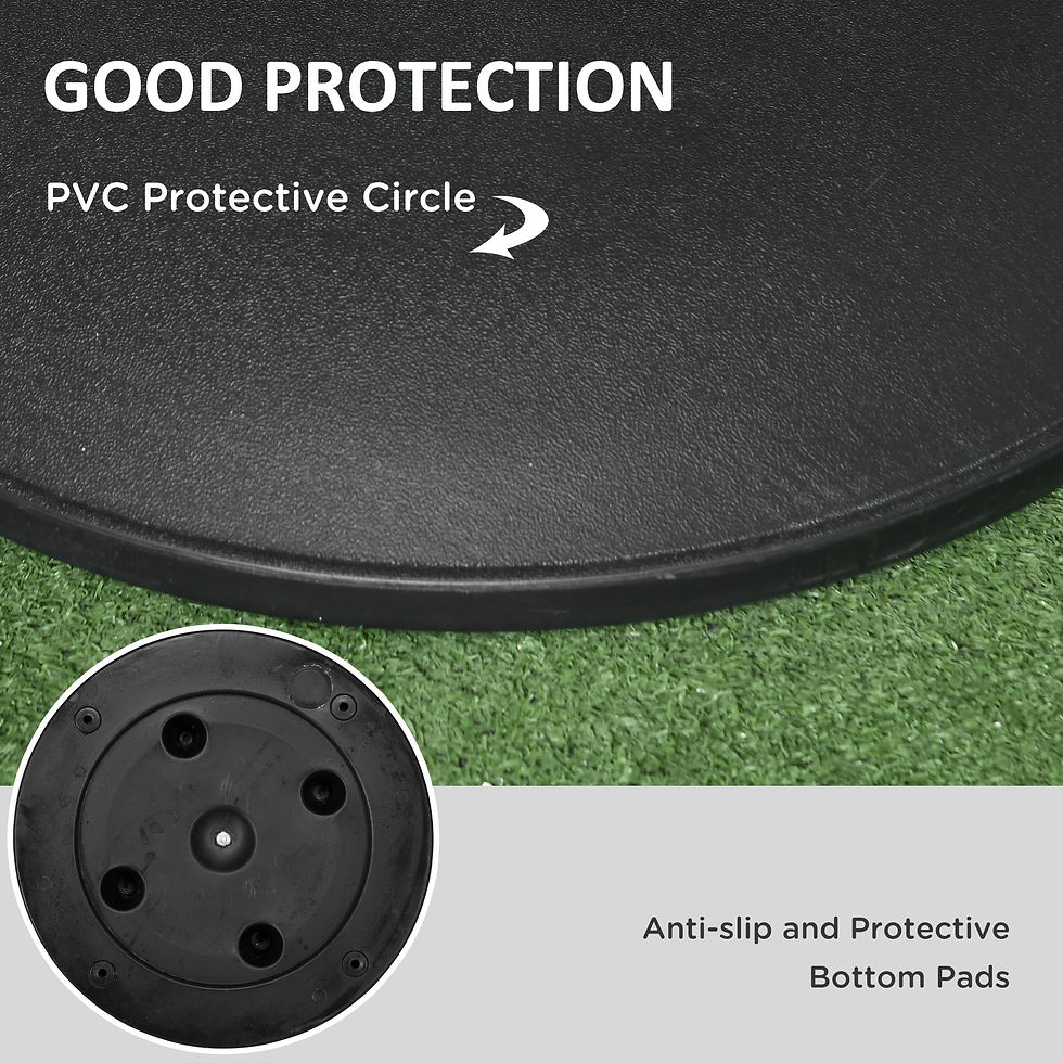 Thumbnail: Heavy Duty Cement Parasol Base 20kg Round Patio Umbrella Stand Garden Outdoor Sh