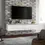 Thumbnail: White Modern 160cm TV Mount for a Clutter-Free Living Room