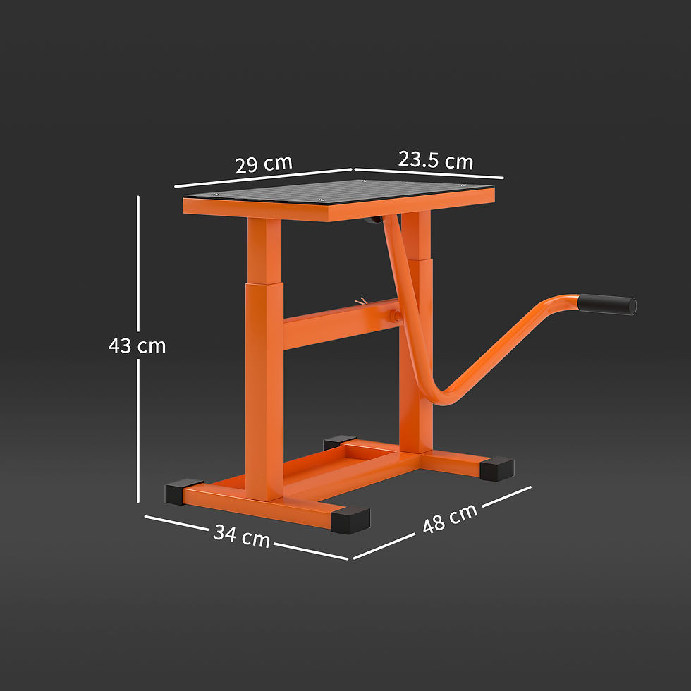 Thumbnail: Steel Motorbike Jack Lift, 27.5 / 39.5 H cm - Orange