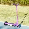 Thumbnail: Purple Kids Electric Scooter w/ Rainbow Lights & Electric Brake (Ages 6-14)