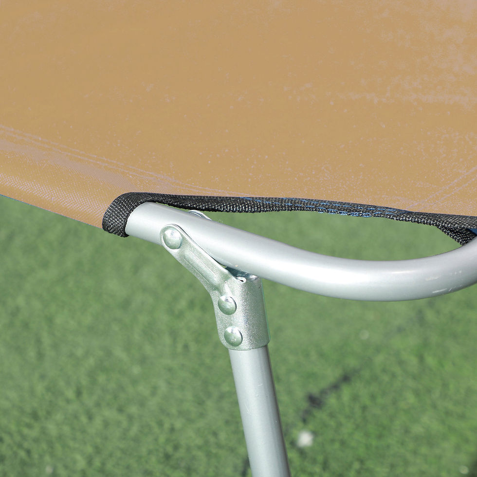 Thumbnail: Sun Lounger, with Adjustable Face Canopy - Brown