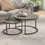 Thumbnail: Ideal as side tables or end tables: HOMCOM marble-effect nesting tables in a chic cement grey finish.