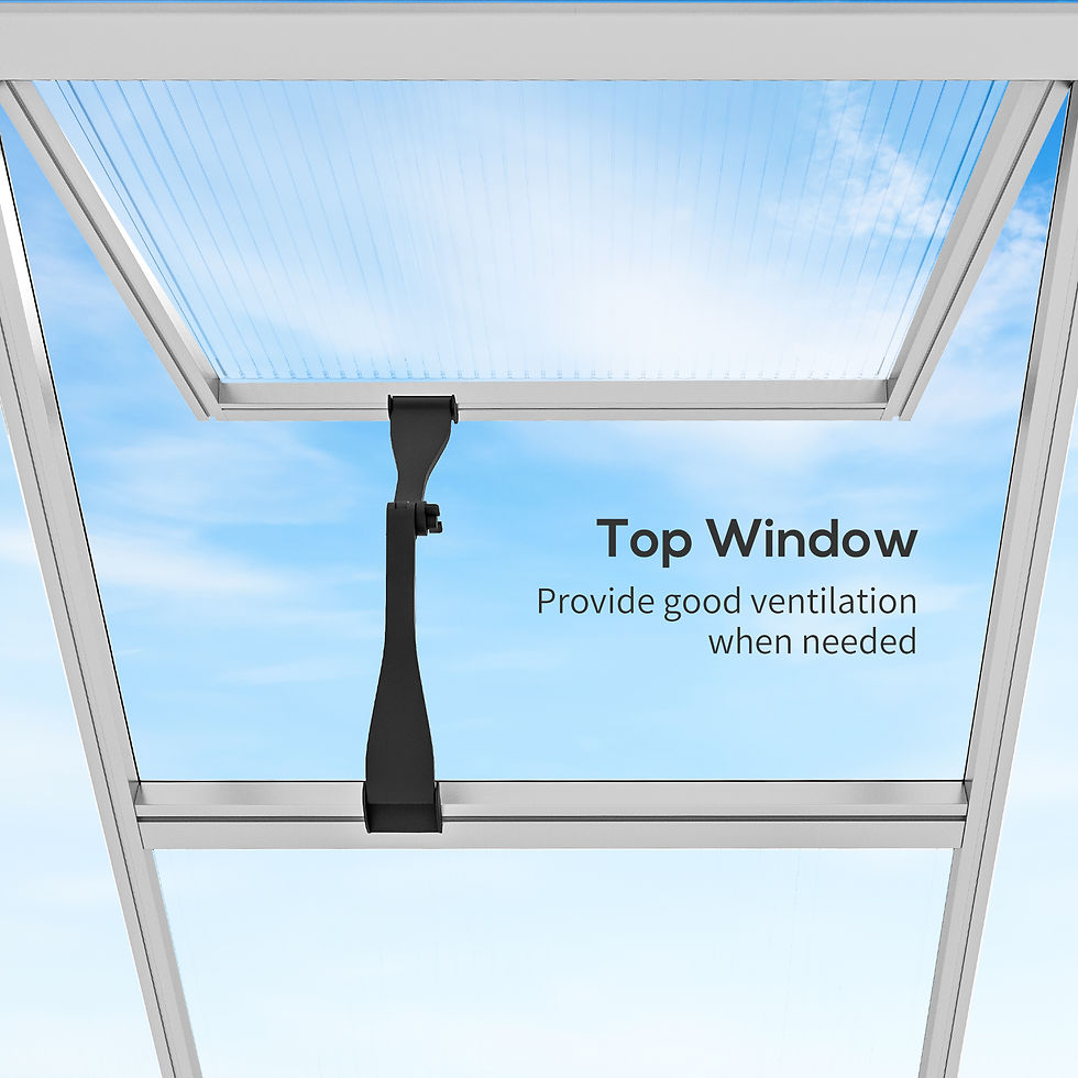 Thumbnail: 6 x 6ft Aluminium Frame Greenhouse