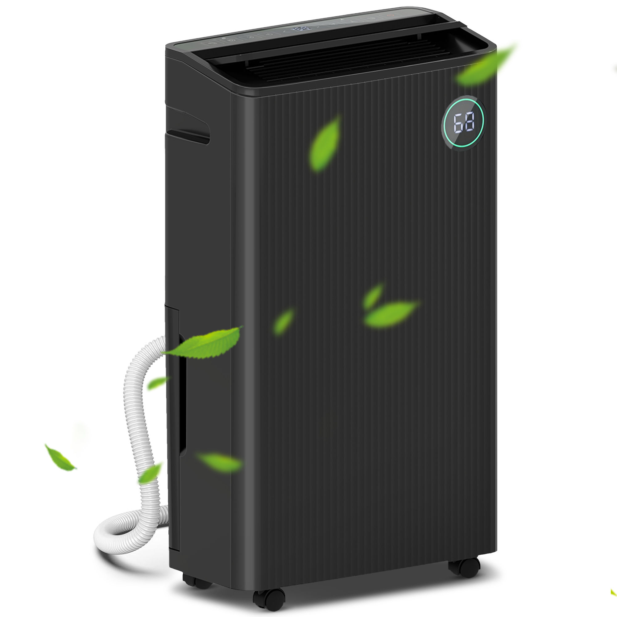 HOMCOM 5500mL Portable Dehumidifier with Air Purifier, UVC, Ioniser, 24H Timer,