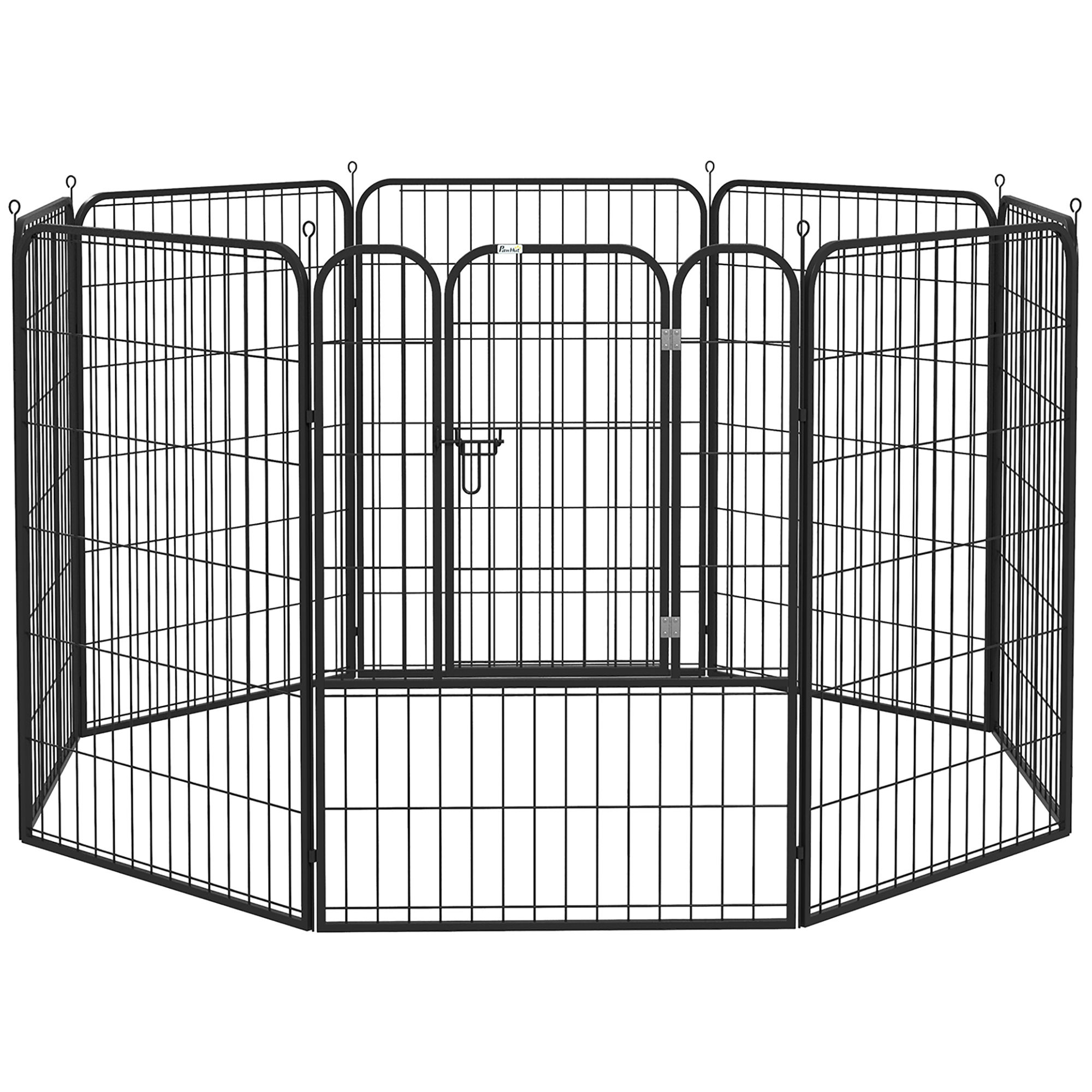 PawHut 8 Panels Heavy Duty Puppy Playpen, for Large, Medium Dogs, Indoor and