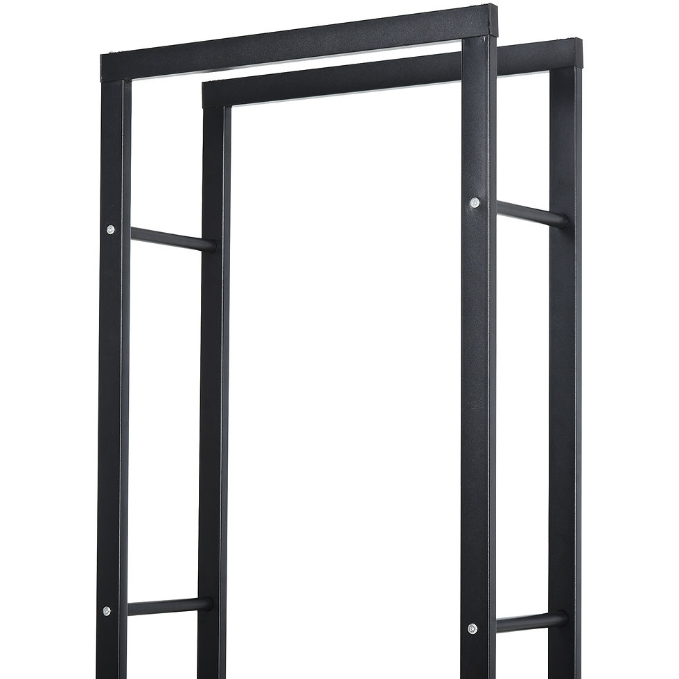 Thumbnail: Metal Firewood Log Holder Tall Firewood Rack Indoor Outdoor Fireplace Wood Stora