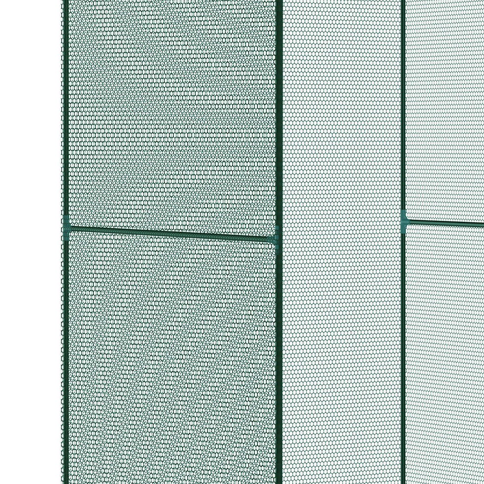 Thumbnail: Outsunny 120 x 120cm Compact Plant Cage, with Netting - Green