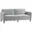 Thumbnail: Light Grey Velvet Sofa Bed for Living Room: Modern tufted convertible couch.