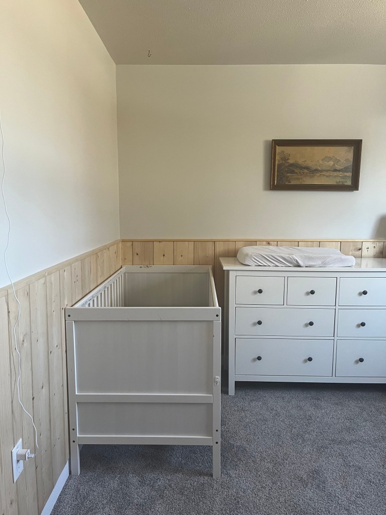 baby boy nursery renovation