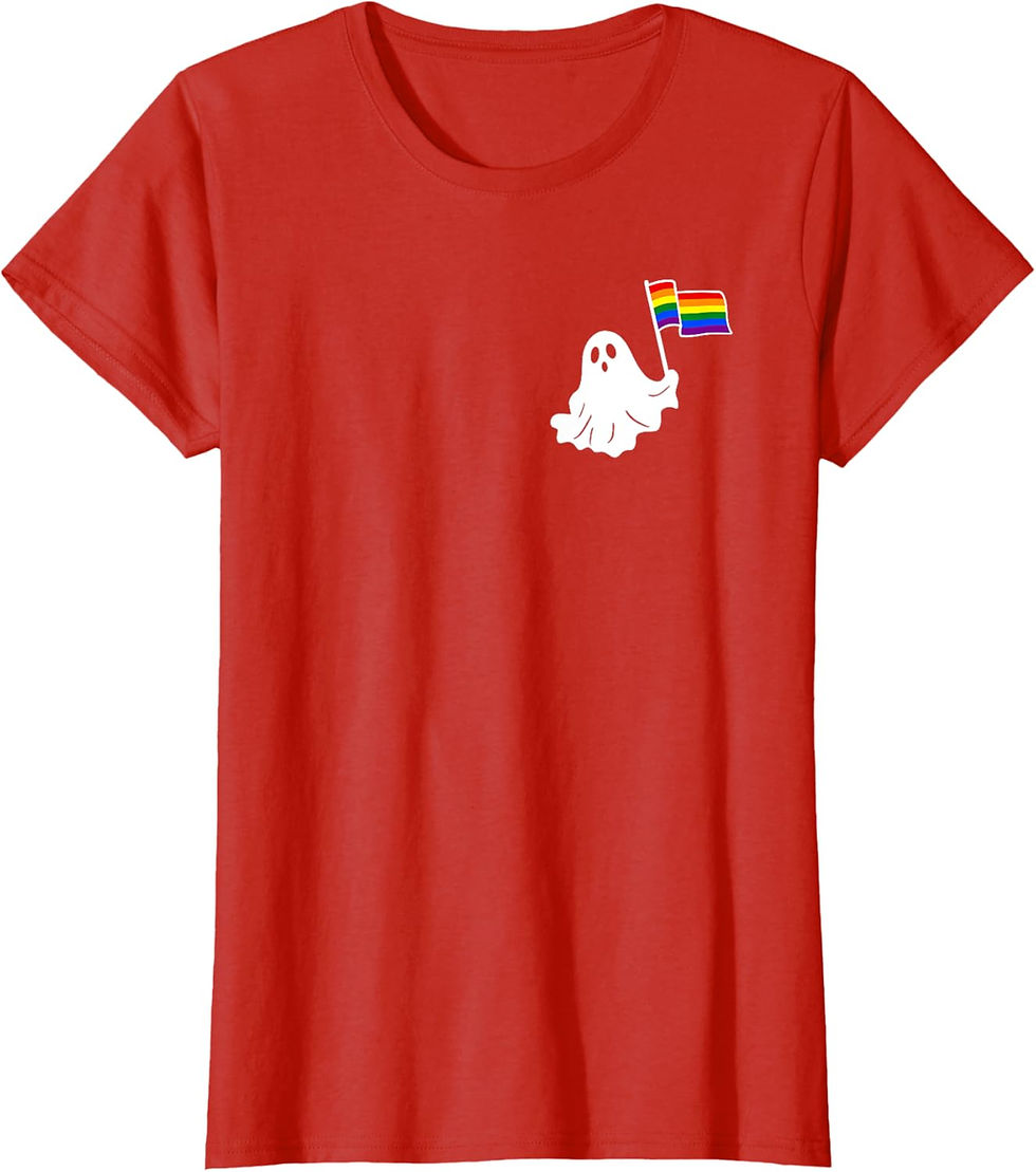 Thumbnail: 🎃👻 LGBT Pride Ghost Halloween T-Shirt