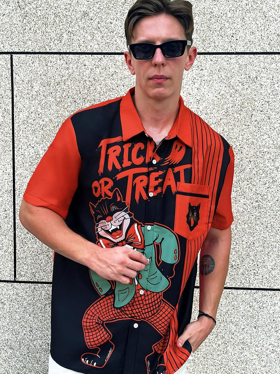 Thumbnail: 🎃 Spooky Fun Hawaiian Shirt – Halloween Party Essential!