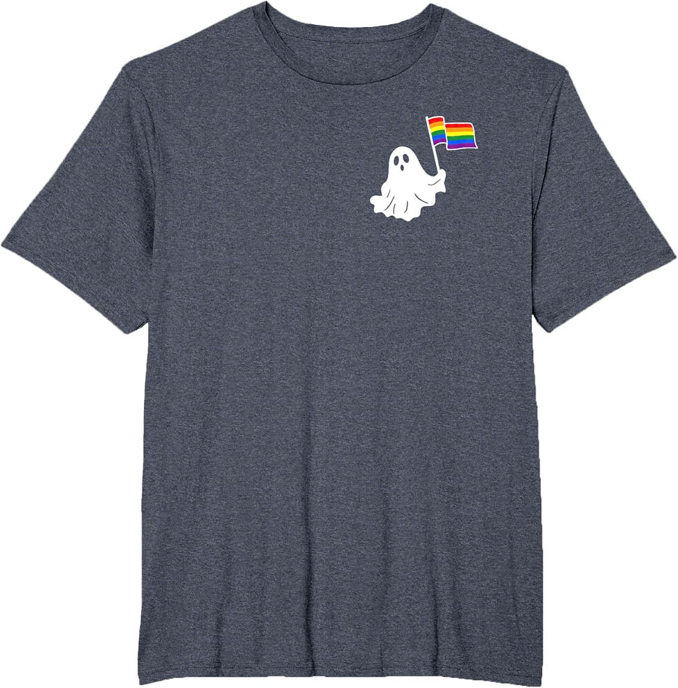 Thumbnail: 🎃👻 LGBT Pride Ghost Halloween T-Shirt