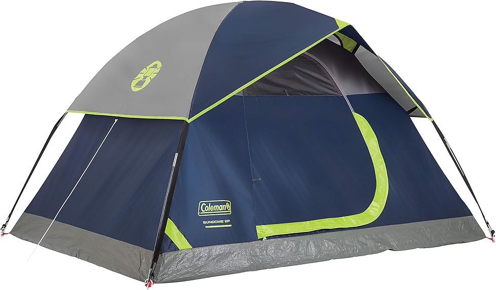 Thumbnail: Coleman Sundome Camping Tent with Rainfly, 2/3/4/6 Person Tent Sets Up in 10 Mi