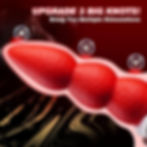 Thumbnail: 🍓 Fantasy Knot Dildo 8" - Silicone Monster Toy with Suction Cup for All