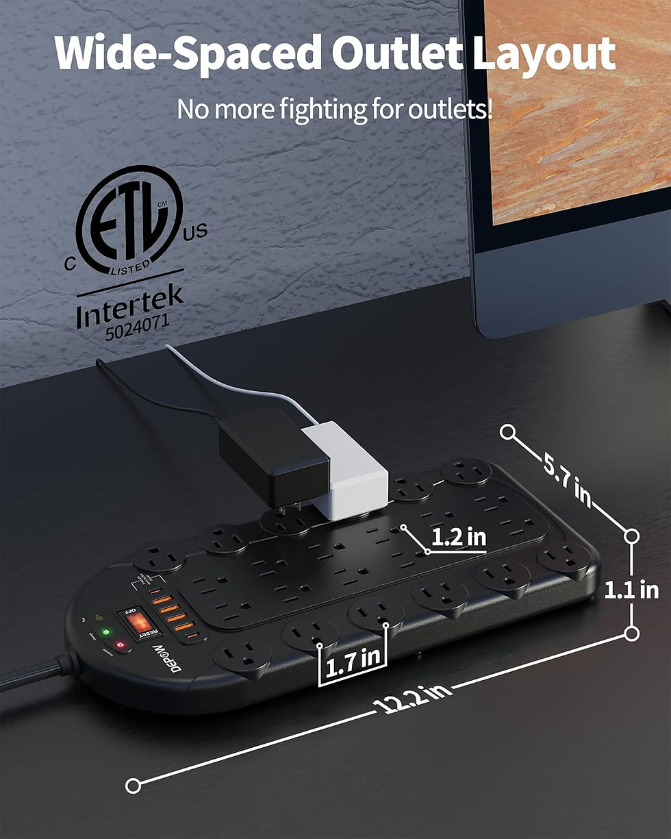 Thumbnail: 🔌 Ultimate Power Hub: 24 Outlets & 6 USBs for Home & Office ⚡