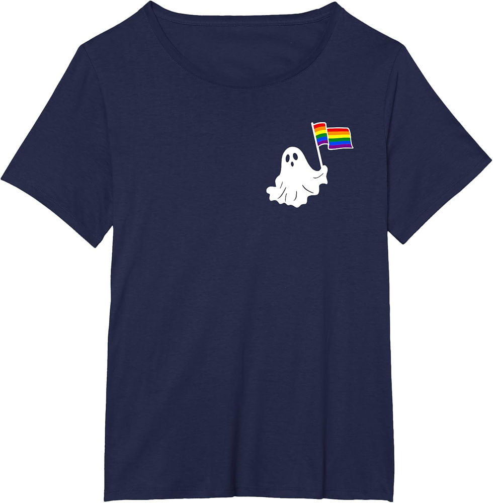 Thumbnail: 🎃👻 LGBT Pride Ghost Halloween T-Shirt