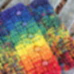 Marl the Spectrum Cowl Hand Painted Button Detail