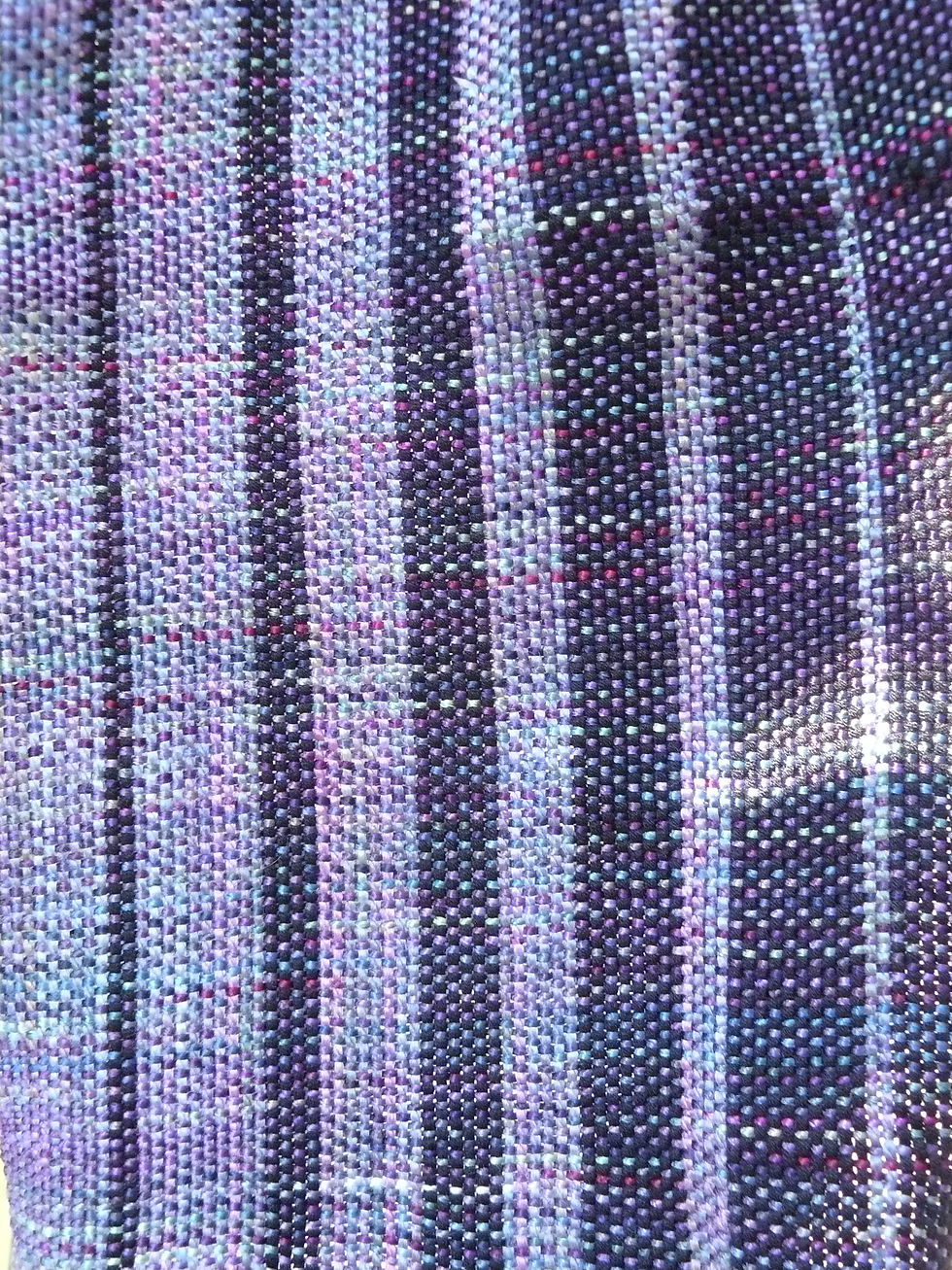 lilac stripe scarf