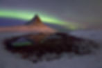 Northern light is Kirkjufell