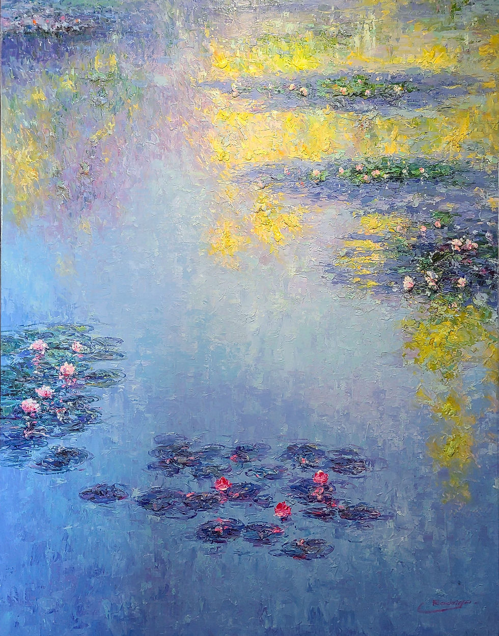 Rodrigo, Lily Pads — 60" × 48"