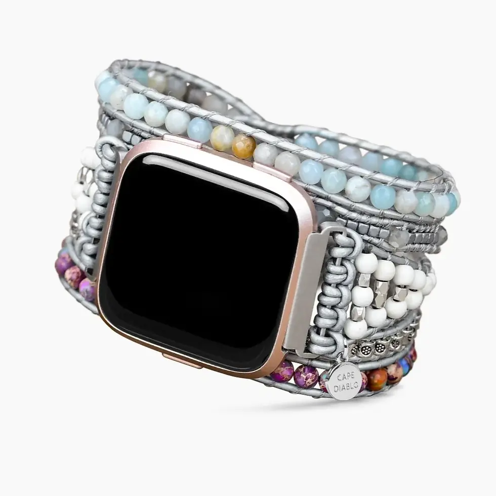Thumbnail: Healing Turquoise Protection Fitbit Versa 3 /Sense Watch Strap