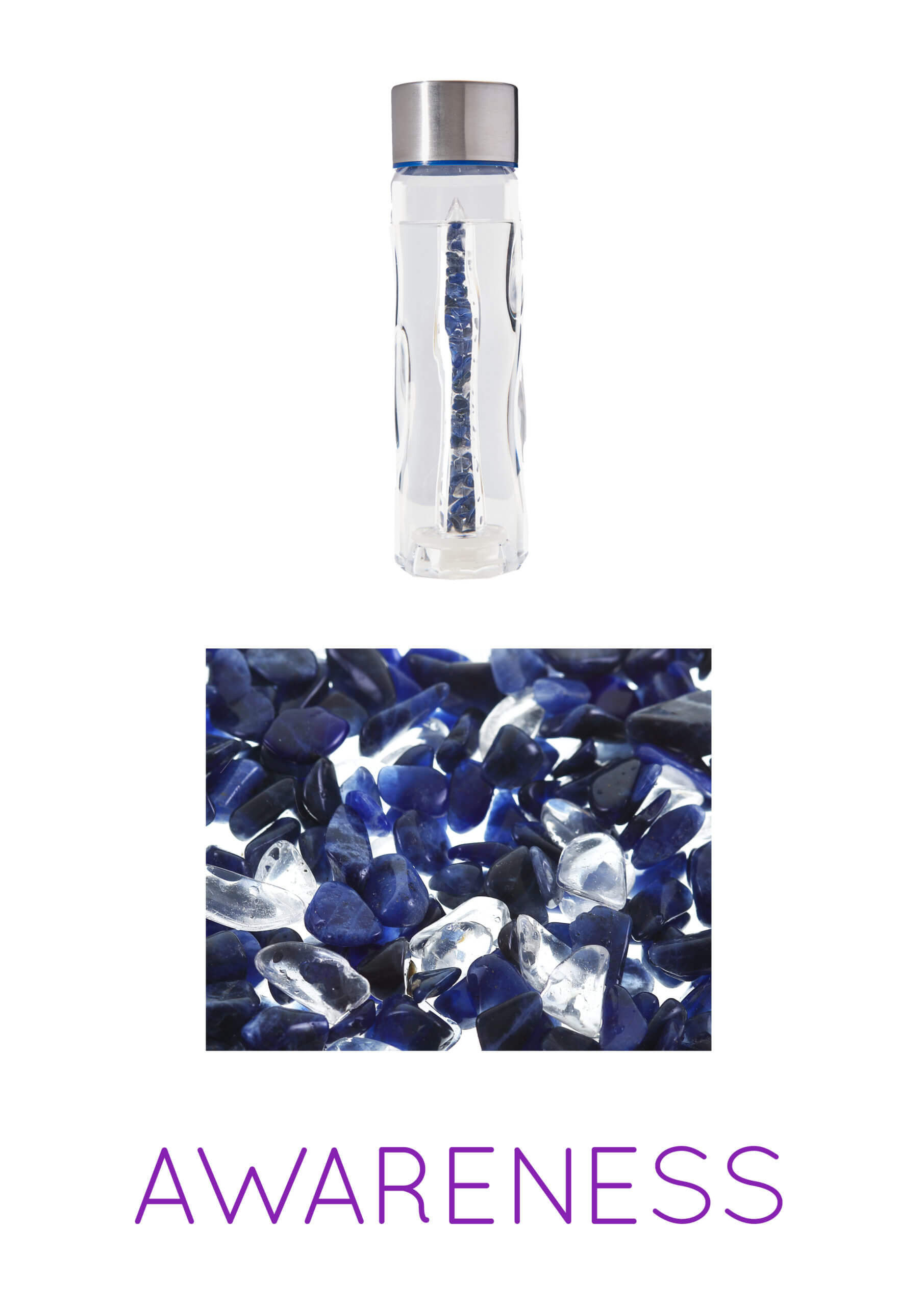 Awareness Tritan Crystal Water Bottle