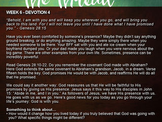 Thread Devotional: Week Six, Day Four