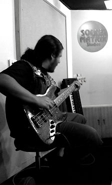 Pedro recording at Sound Matrix