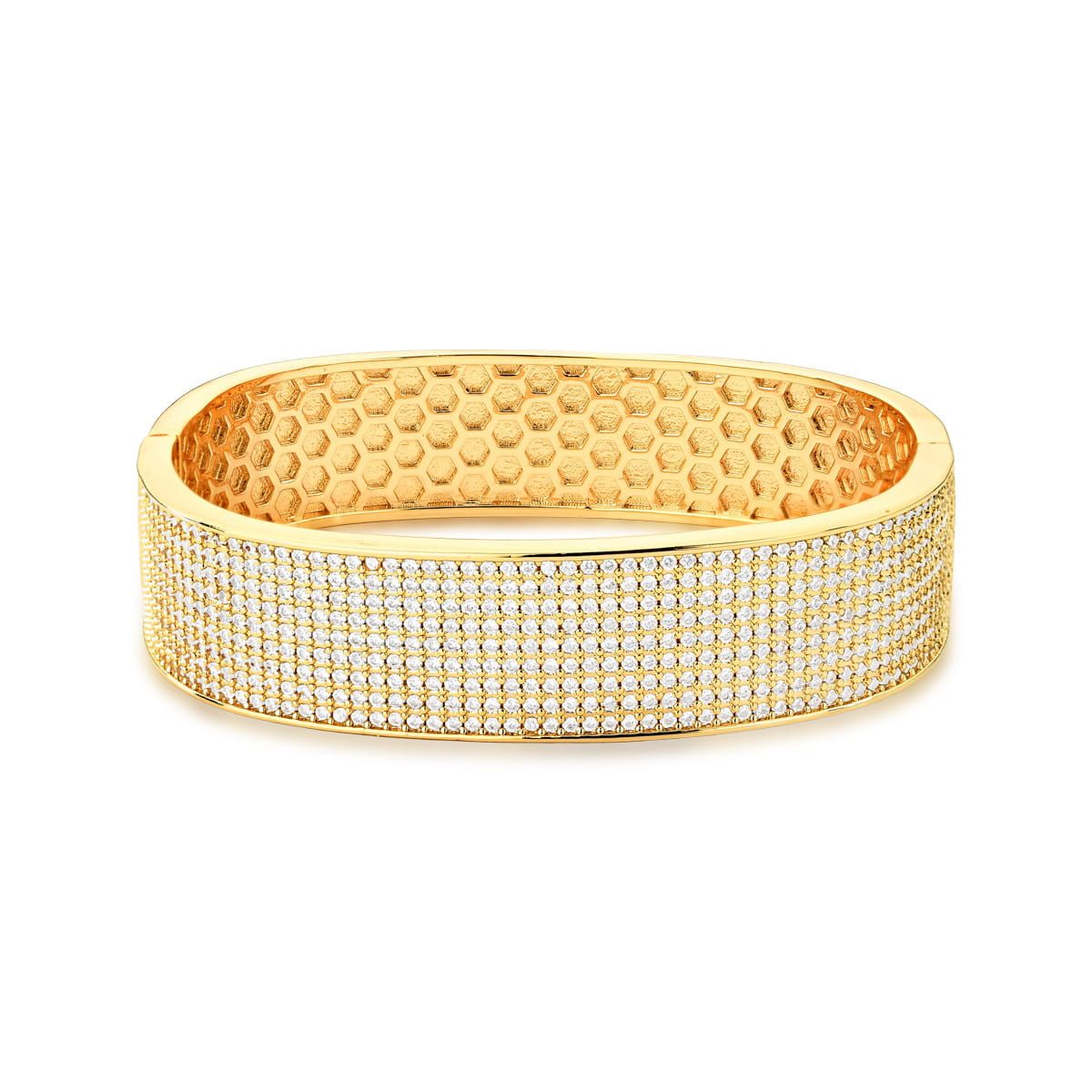 Bracelete Luxo Cravejado com Zircônias