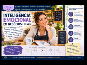 Inteligência emocional em negócios locais Quando conhecemos melhor as nossas emoções, conseguimos escolher melhor a forma como respondemos às pessoas, aos desafios e ao próprio negócio. By Illuminium Nativis Marketing & Apoio à Gestão