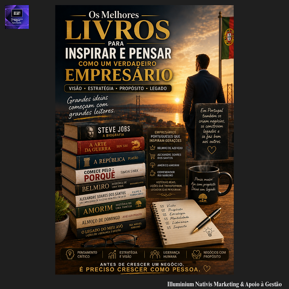 Os melhores livros para inspirar e pensar como um verdadeiro empresário — em Portugal e no mundo