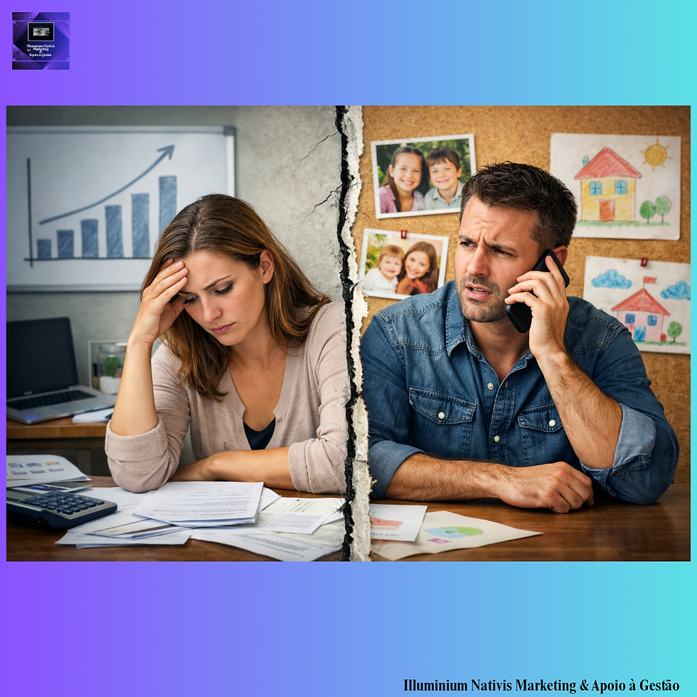 A parte em que a pressão financeira entra.

A parte em que as decisões deixam de ser emocionais e passam a ser estratégicas.

E é aí que trabalhar em família deixa de ser apenas bonito… e passa a ser desafiante.