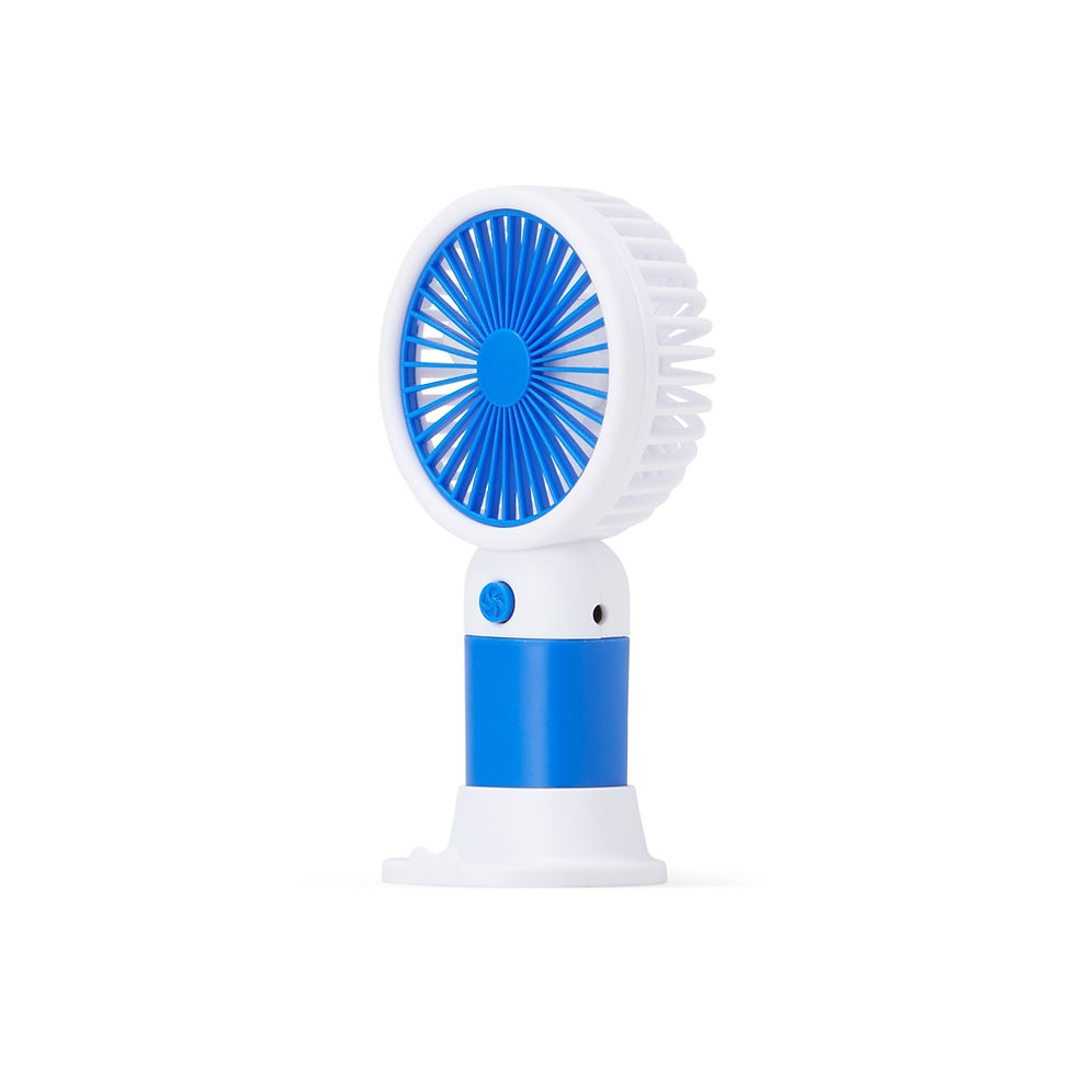 Miniatura: Mini Ventilador Portátil Recarregável USB com Base Removível