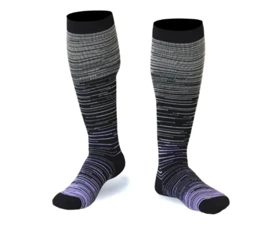 Calcetines Altos de Compresión Rayas