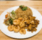 HIBACHI CHICKEN WITH STEAK OR SHRIMP