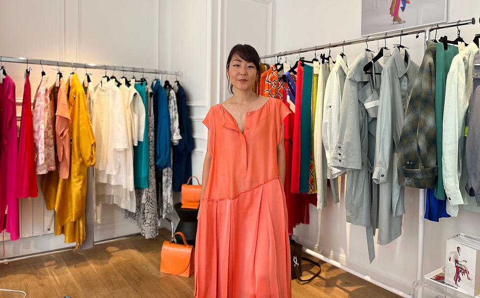 Lucie Brochard, Coréenne adoptée en France, créatrice de mode.