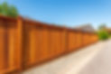 Fence built from wood. Outdoor landscape