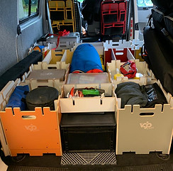 Vojo Campingboxen befüllt