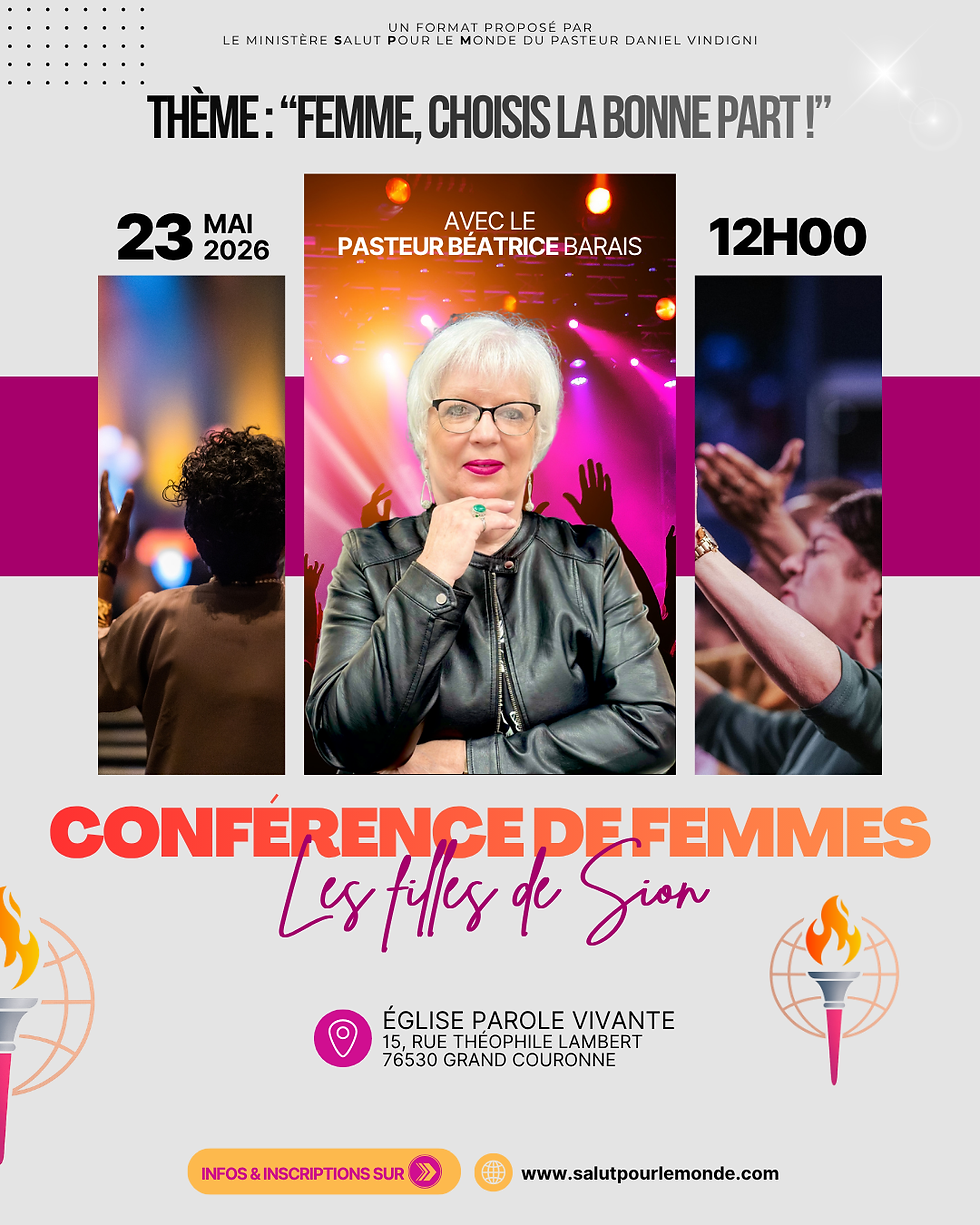 CONFÉRENCE DE FEMMES - SAMEDI 23 MAI