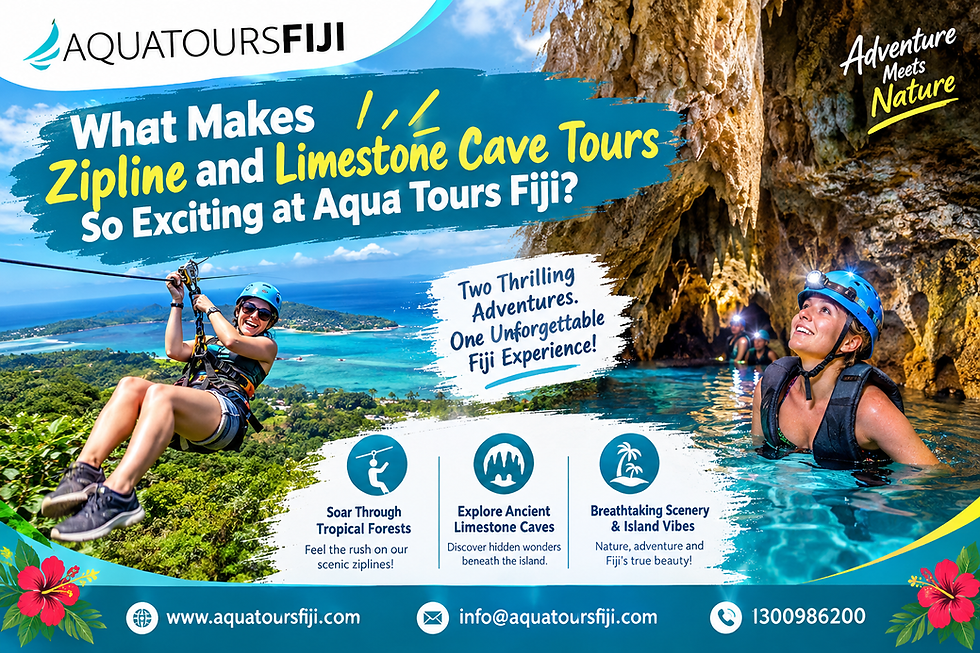 What Makes Zipline and Limestone Cave Tours So Exciting at Aqua Tours Fiji?