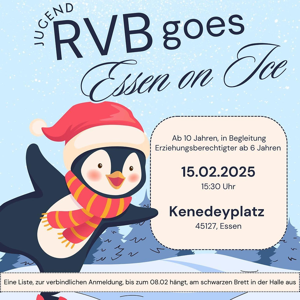 Liebe Rvb-Jugend, wir würden mit euch gerne am 15.2. unser erstes Event starten und mit euch Eislaufen gehen. ❄️🎉