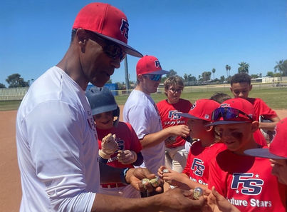 Coach Santiago with Players